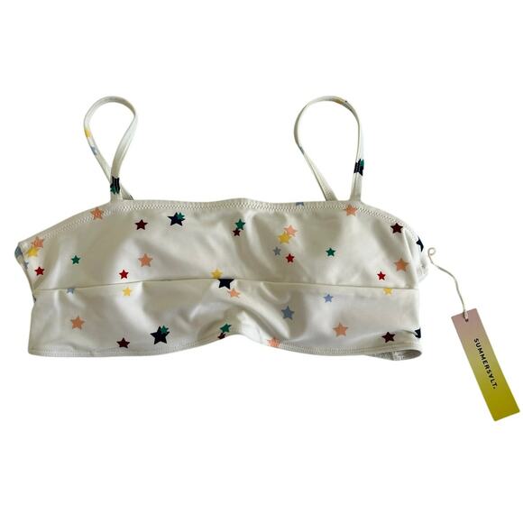 NWT!! SUMMERSALT Small Scatter Stars Home Edit Collaboration Bikini Top Size 6 - Picture 2 of 12